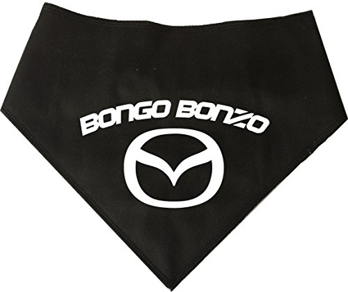 Spoilt Rotten Pets (S2 schwarz Mazda Bongo FRIENDEE, Bongo Bonzo Dog Bandana (klein, schwarz) von Spoilt Rotten Pets