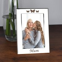 Mama Foto Bilderrahmen Graviert Gelaserte Schmetterlinge Geschenke Ideen Für Muttertag Geburtstag Weihnachten Erinnerungen 4x6 5x7 von SpokenGifts