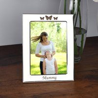 Mumie Foto Bilderrahmen Graviert Gelaserte Schmetterlinge Geschenke Ideen Für Mama Muttertag Geburtstag Weihnachten Erinnerungen 4x6 5x7 von SpokenGifts