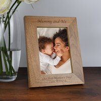 Personalisierte Mummy & Me Bilderrahmen Aus Holz 4x6 5x7 Geschenke Ideen & Für Muttertag Neue Mama Baby Shower Newborn von SpokenGifts