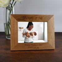 Personalisierte Mummy & Me Bilderrahmen Aus Holz 7x5 6x4 Landschaft Geschenke Ideen & Für Muttertag Neue Mutter Babyparty Neugeborenes Baby von SpokenGifts