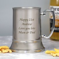 Personalisierte Nachricht Silber Edelstahl Tankard Geschenke Ideen Für Geburtstag Weihnachten Vatertag in Seide Blau Geschenkbox Personalisierte Nachricht Silber Edelstahl Tankard Geschenke Ideen Für Geburtstag Weihnachten Vatertag in Seide Blau Geschenkbox von SpokenGifts