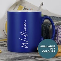 Personalisierte Name Satin Tasse Laser Gravur Geschenke Ideen Für Mama Papa Geburtstag Weihnachten Mutter Vatertag von SpokenGifts