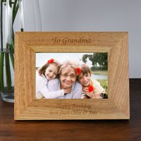 Personalisierter Beliebiger Mitteilung Hölzerner Fotorahmen 150x180 Landschafts-Geschenk-Ideen Und Für Hochzeitsjubiläum Geburtstag Weihnachten von SpokenGifts