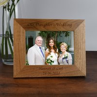 Personalisierter Hochzeit-Fotorahmen Aus Holz 15x10, 15x15 Unserer Tochter Landschaft Geschenke Ideen & Für Muttertag Vatertag Danke Hochzeit Braut von SpokenGifts