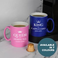 Personalisierter König & Königin Set Satin Tasse Laser Graviert Geschenke Für Mama Papa Geburtstag Weihnachten Muttertag von SpokenGifts