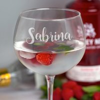 Personalisierter Name Gin Und Tonic Ballonglas G & T Geschenke Geschenkideen Für Sie Ihn Mama Papa Muttertag Weihnachten Geburtstag von SpokenGifts