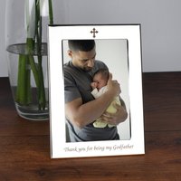 Silber 5x7 Oder 4x6 Paten Pate Pate Mutter Vater Fotorahmen Taufgeschenke Geschenkideen Für Baby Ihn Sie von SpokenGifts