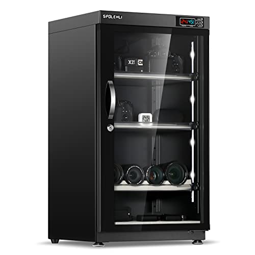 Spolehli Kamera Trockenschrank Digitaler Luftentfeuchter 105L Elektronische Trockenbox und energiesparenden LED-Lichtern für die Aufbewahrung von Kameraobjektiven und elektronischen Geräten Spolehli Kamera Trockenschrank Digitaler Luftentfeuchter 105L Elektronische Trockenbox und energiesparenden LED-Lichtern für die Aufbewahrung von Kameraobjektiven und elektronischen Geräten von Spolehli