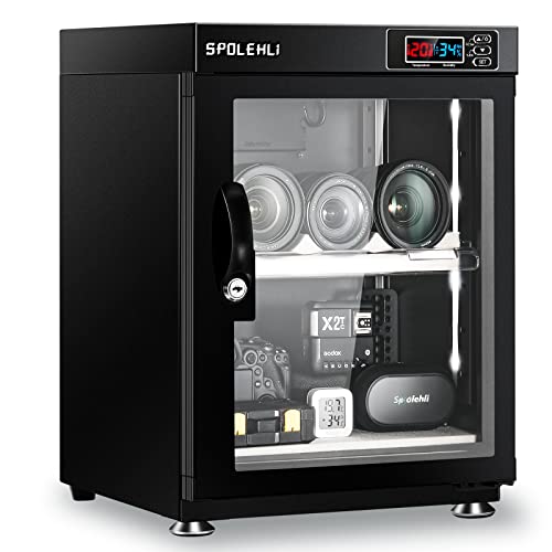 Spolehli Kamera Trockenschrank Digitaler Luftentfeuchter 35L Elektronische Trockenbox und energiesparenden LED-Lichtern für die Aufbewahrung von Kameraobjektiven und elektronischen Geräten Spolehli Kamera Trockenschrank Digitaler Luftentfeuchter 35L Elektronische Trockenbox und energiesparenden LED-Lichtern für die Aufbewahrung von Kameraobjektiven und elektronischen Geräten von Spolehli