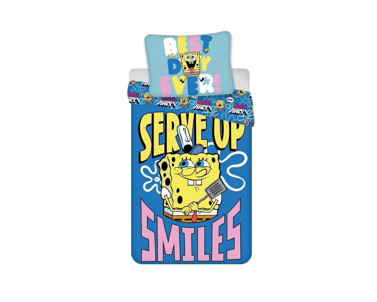 Sponge Bob Kinderbettwäsche SpongeBob Serve Up Bettwäsche 140x200cm Kinder von Sponge Bob