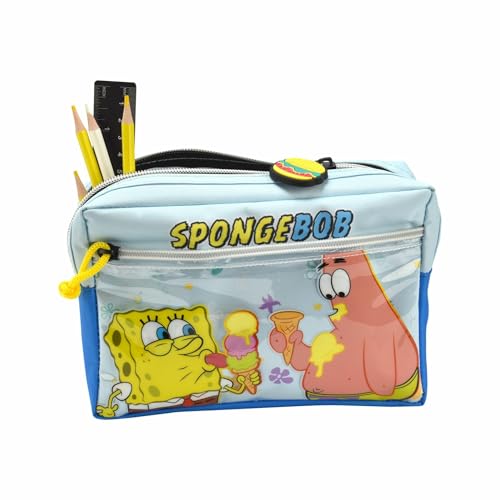 Thumbs up Spongebob Schwammkopf Federmäppchen, Mäppchen im Design von Spongebob und Patrick, Offizielles Merch von Thumbs Up