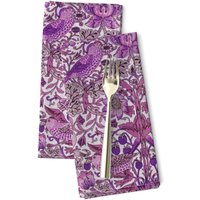 Damast-Dinner-Servietten 2Er-Set - Morris Stoffservietten Im Vintage-Stil Erdbeerdieb Mulberry Purple Von Peacoquettedesigns Damast-Dinner-Servietten 2Er-Set - Morris Stoffservietten Im Vintage-Stil Erdbeerdieb Mulberry Purple Von Peacoquettedesigns von SpoonflowerHome