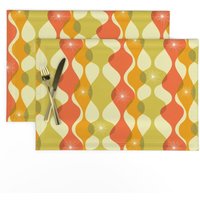 Mid Century Tischsets 2Er Set - Vintage Futuristisch Mod Retro Herbst Stoff Century Fall Vonroomdog_Designs Mid Century Tischsets 2Er Set - Vintage Futuristisch Mod Retro Herbst Stoff Century Fall Vonroomdog_Designs von SpoonflowerHome
