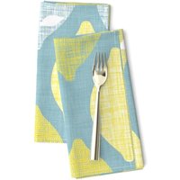 Mid Century Zitronen Servietten 2Er Set - Obstbäume Zitrus Sommer Limonade Amalfiküste Stoffservietten Amalfi Zitrone Vonzauberstein von SpoonflowerHome
