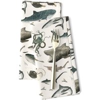 Ocean Servietten 2Er Set - Weißer Hai Walhai Oktopus Leben Meerestiere Stoffservietten Von Katherine_Quinn Ocean Servietten 2Er Set - Weißer Hai Walhai Oktopus Leben Meerestiere Stoffservietten Von Katherine_Quinn von SpoonflowerHome