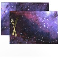 Lila Galaxie Tischsets 2Er Set - Dark Cosmo Weltraum Starts Constellation Stoff Carina Nebula | Edited Blue By Azizakadyri Lila Galaxie Tischsets 2Er Set - Dark Cosmo Weltraum Starts Constellation Stoff Carina Nebula | Edited Blue By Azizakadyri von SpoonflowerHome