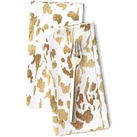 Spots Dinner Servietten | 2Er-Set - Mod Animal Hide Von Crystal_Walen Leopard Druck Modernes Wohndekor Abstrakte Stoffservietten Spoonflower von SpoonflowerHome