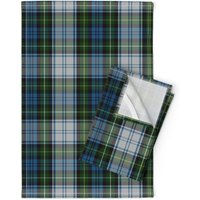 Tartan Geschirrtücher | 2Er-Set - Campbell Dress Von Finetextiles Blau Grün Karierte Leinen Spoonflower von SpoonflowerHome