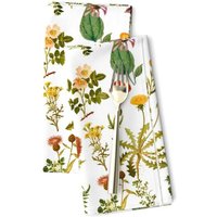 Woodland Blumen Servietten | 2Er-Set - Vintage Wildblumen Von Redbriarstudio Frühlingsblumen Natur Kunst Stoffservietten Spoonflower von SpoonflowerHome