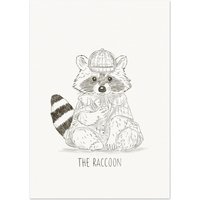 Fine Art Print - "The Raccoon"-Schlurpi Der Waschbär Als Detektiv | A4 Size | 21cm X 29.7cm Or 8.27" 11.69" Bleistiftzeichnung Ungerahmt Fine Art Print - "The Raccoon"-Schlurpi Der Waschbär Als Detektiv | A4 Size | 21cm X 29.7cm Or 8.27" 11.69" Bleistiftzeichnung Ungerahmt von SpoonfulArtistic