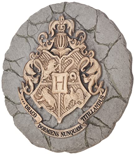 Spoontiques Hogwarts-Wappen Harry Potter Trittstein – Gartendekoration für Terrasse, Haus, Rasen und Hof, 25 cm B x 1,5 cm H x 25 cm T von Spoontiques