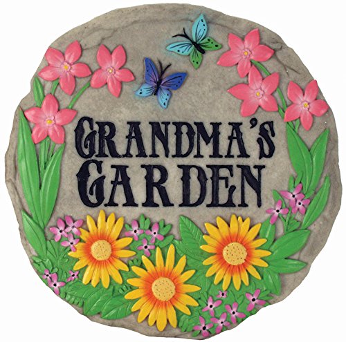 Spoontiques – Garten-Dekor – „Grandma's Garden“-Trittstein – Dekostein für Garten von Spoontiques