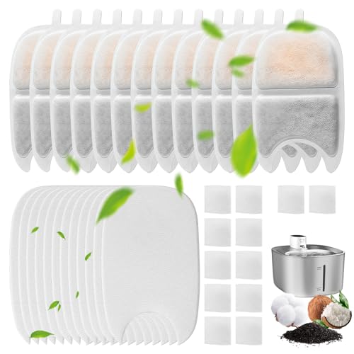 15 Stück Katzenbrunnen Filter: 30 Stück Schaumstofffilter und 15 Stück Kohlefilter mit Aktivkohle Naturharzen, Dreifacher Filtration Haustier Wasser Brunnen Filter, für 4L Katzenbrunnen Ersatzfilter 15 Stück Katzenbrunnen Filter: 30 Stück Schaumstofffilter und 15 Stück Kohlefilter mit Aktivkohle Naturharzen, Dreifacher Filtration Haustier Wasser Brunnen Filter, für 4L Katzenbrunnen Ersatzfilter von Sporgo