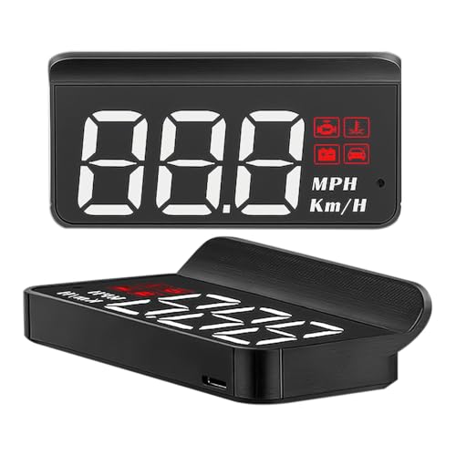 Head Up Display Auto: Auto Head-up-Display mit Weißem Licht, GPS-Tachometer Speedometer mit Kapuze, 5 Alarmfunktionen, Helligkeit Automatisch Anpassen, Smart Speedometer für alle Fahrzeugmodelle Head Up Display Auto: Auto Head-up-Display mit Weißem Licht, GPS-Tachometer Speedometer mit Kapuze, 5 Alarmfunktionen, Helligkeit Automatisch Anpassen, Smart Speedometer für alle Fahrzeugmodelle von Sporgo