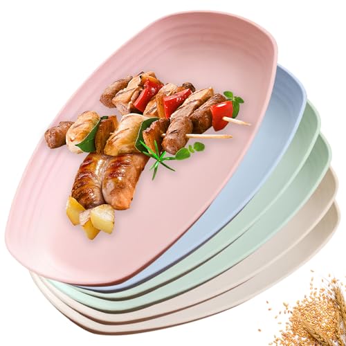 Sporgo 6 Stück Tiefe Teller Set: 29.5cm Groß Speiseteller Unbreakable Teller Plastikteller Mehrweg, Bruchfest Plates Camping Teller Kinderteller BPA-Frei Mikrowellenfest Spülmaschinenfest Sporgo 6 Stück Tiefe Teller Set: 29.5cm Groß Speiseteller Unbreakable Teller Plastikteller Mehrweg, Bruchfest Plates Camping Teller Kinderteller BPA-Frei Mikrowellenfest Spülmaschinenfest von Sporgo
