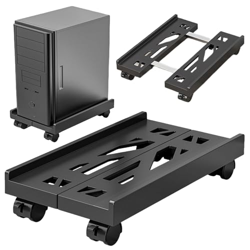 Sporgo PC Ständer: Einstellbare Computer Halterung Unter Schreibtisch, Universal CPU Ständer mit 4 Rollen, PC Halterung Computer Ständer für Computerhost und Computergehäuse (2 Rollen Feststellbar) Sporgo PC Ständer: Einstellbare Computer Halterung Unter Schreibtisch, Universal CPU Ständer mit 4 Rollen, PC Halterung Computer Ständer für Computerhost und Computergehäuse (2 Rollen Feststellbar) von Sporgo