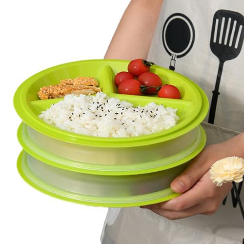 Sporgo Set 3 Mikrowellen Teller: Mikrowellengeschirr mit deckel Mikrowellenteller BPA-frei Wiederverwendbar, Mikrowellenfeste Frischhaltedose mit 3 Fach Aufteilung Deckel zum Erhitzen Einfrieren(C) Sporgo Set 3 Mikrowellen Teller: Mikrowellengeschirr mit deckel Mikrowellenteller BPA-frei Wiederverwendbar, Mikrowellenfeste Frischhaltedose mit 3 Fach Aufteilung Deckel zum Erhitzen Einfrieren(C) von Sporgo