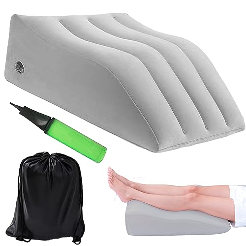 Venenkissen Beinhochlagerungskissen Aufblasbares Kissen: Keilkissen Bett Beinkissen Komfort-Beinkissen zum Schlafen, Venenkissen für die Beine Tragbar Beinkissen Hochlagerun Lagerungskissen für Beine von Sporgo