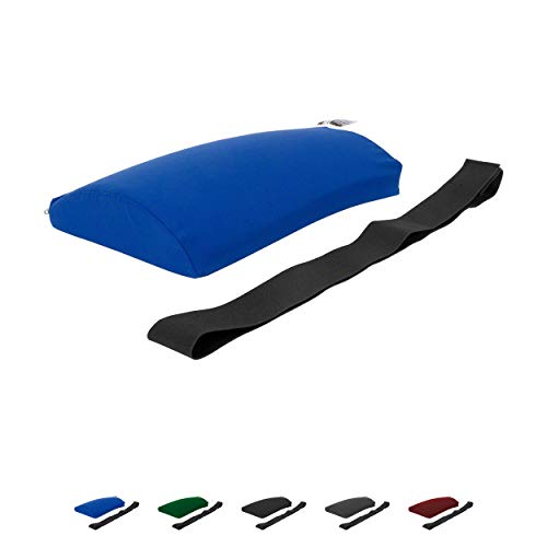 Sport-Tec Lendenkissen mit Bezug und Gurt Sitzkissen Rückenkissen für Büro und Auto von Sport-Tec