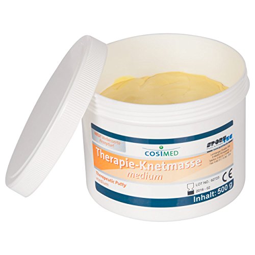 cosiMed Therapie-Knetmasse Therapieknete Therapie Knete Gelb: 500 g, medium von Sport-Tec