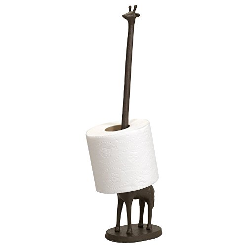 Sport Tent-Antik Küchen Rollenhalter Ersatzpapierrollenständer mehrfunktionaler Tissue Holder Gusseisen Toilettenpapierhalter WC Papierhalter Badezimmerdekor Giraffe Optik von Sport Tent
