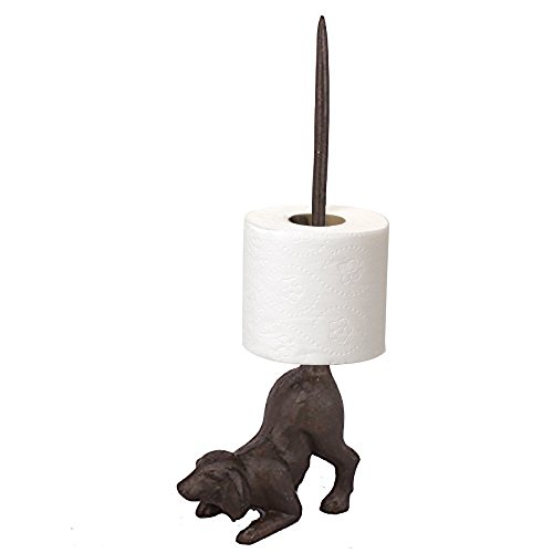 Sport Tent-Antik Küchen Rollenhalter Ersatzpapierrollenständer mehrfunktionaler Tissue Holder Gusseisen Toilettenpapierhalter WC Papierhalter Badezimmerdekor Hund Optik von Sport Tent