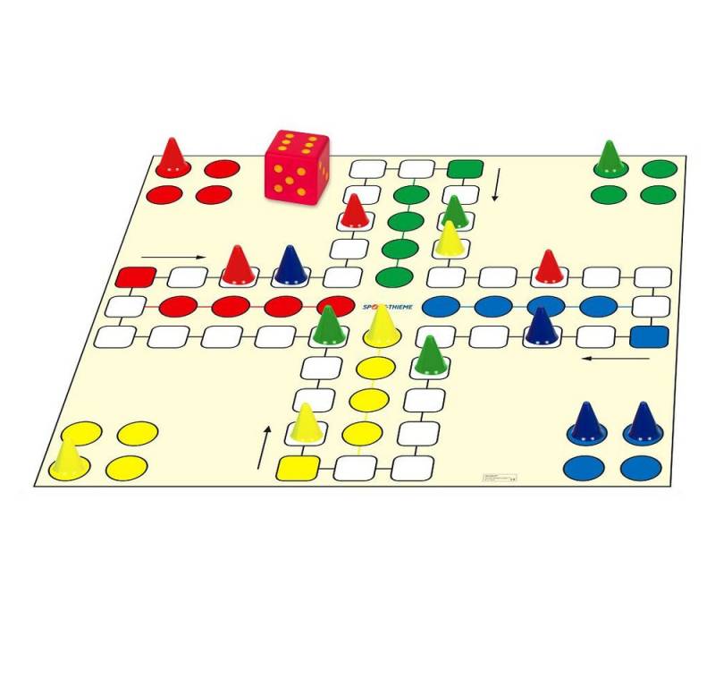 Sport-Thieme Kinderteppich Spielteppich 4 müssen rein, Das bekannte Brettspiel im Riesenformat von Sport-Thieme