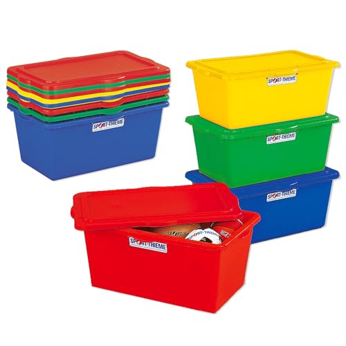 Sport-Thieme Materialbox 90 Liter | bis 150 kg belastbar | ergonomische Griffmulden | aus hochfestem Spezialkunststoff | BxHxT: ca. 80x31,5x52 cm | gut Stapelbar | rot, gelb, blau, grün Sport-Thieme Materialbox 90 Liter | bis 150 kg belastbar | ergonomische Griffmulden | aus hochfestem Spezialkunststoff | BxHxT: ca. 80x31,5x52 cm | gut Stapelbar | rot, gelb, blau, grün von Sport-Thieme