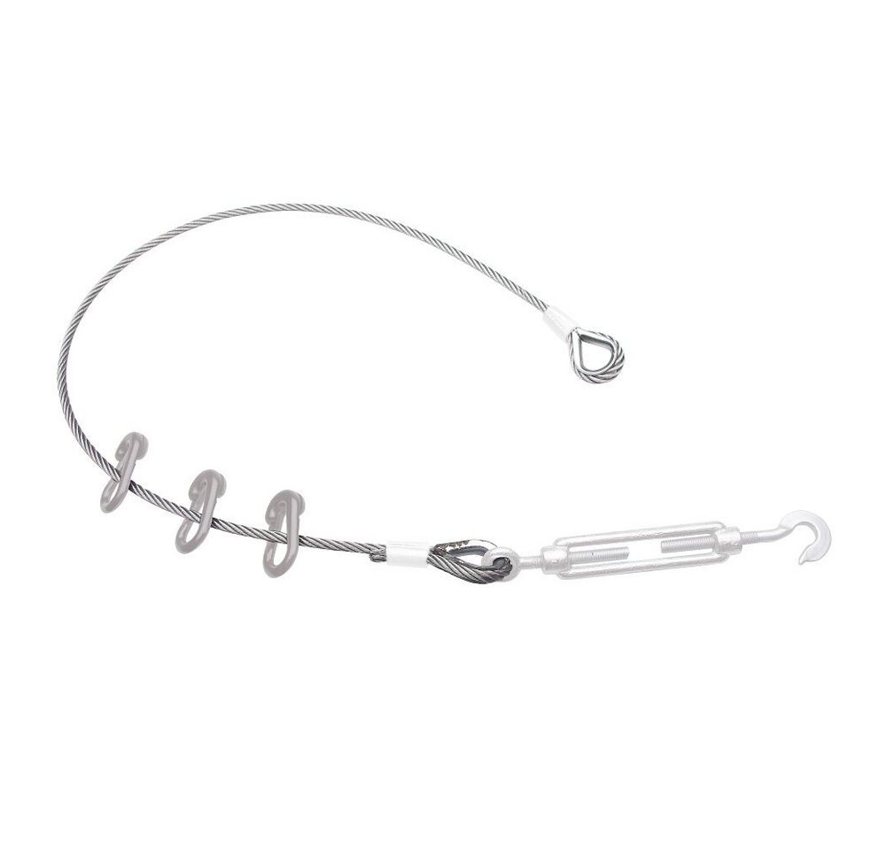 Sport-Thieme Zaun Stahlseil für die Befestigung von Stoppnetzen, Zur schnellen Aufhängung von Stoppnetzen von Sport-Thieme