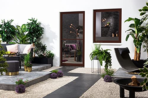 Insektenschutz Fliegengitter Fenster Alurahmen Culex PROFI QUALITÄT "Master Slim" 3 Farben 4 Größen SLIM NEU 1A Profiqualität (100x120, braun) von Sport & Spieleversand