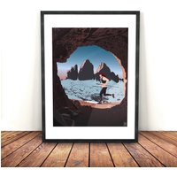 Trail Running 3 Zinnen Print | Natur, Geschenk Für Runner, Outdoor , Weihnachten, Natur, Geschenkidee, Trail, Berge, Dolomiten von SportArtInnsbruck