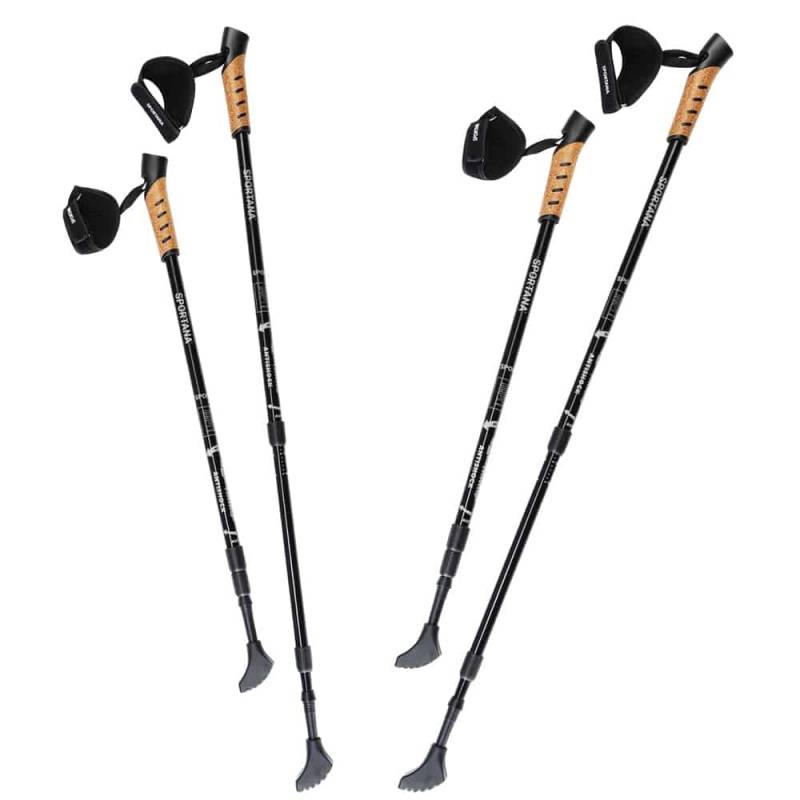 Nordic Walking Stöcke 2er-Set Grau von Sportana®