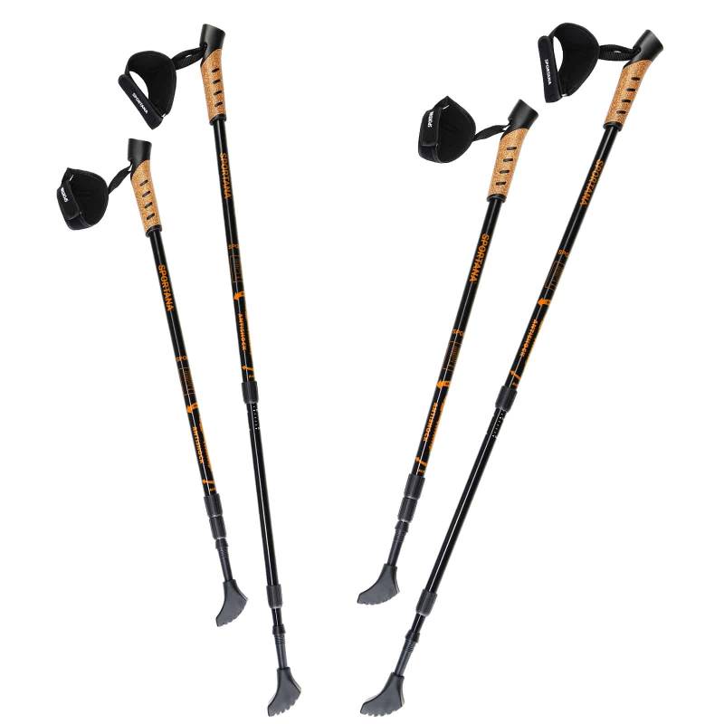 Nordic Walking Stöcke 2er-Set Orange von Sportana®
