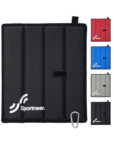 Sitzkissen Outdoor Faltbar Wetterfest, 40 * 35cm Oxford-Stoff Sitzunterlage Isolierend StrapazierfäHig für Wandern für Camping, Wandern, Stadion, Park Schutz vor Kälte Nässe Schmutz, Schwarz Sitzkissen Outdoor Faltbar Wetterfest, 40 * 35cm Oxford-Stoff Sitzunterlage Isolierend StrapazierfäHig für Wandern für Camping, Wandern, Stadion, Park Schutz vor Kälte Nässe Schmutz, Schwarz von Sportneer