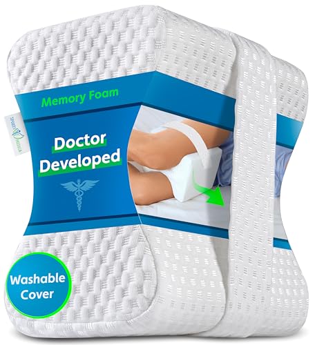 Von Medizinern entwickeltes Kniekissen - Orthopädischer Memory-Foam-Keil für Seitenschläfer, Ischias, Schmerzen im unteren Rückenbereich- Beinkissen für Seitenschläfer - inklusive ärztliches Handbuchs Von Medizinern entwickeltes Kniekissen - Orthopädischer Memory-Foam-Keil für Seitenschläfer, Ischias, Schmerzen im unteren Rückenbereich- Beinkissen für Seitenschläfer - inklusive ärztliches Handbuchs von Sports Medica