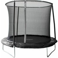 Stahl Trampolin inkl. Sicherheitsnetz Schwarz 244x244x205 cm - Sportspower von Sportspower