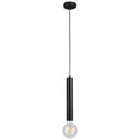 SPOT Light Pendelleuchte 16709104 schwarz Metall H/D: ca. 35x10 cm E27 1 Brennstellen von Spot Light