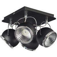 SPOT Light Deckenleuchte 5009484 schwarz Chrom Metall B/H/T: ca. 26x20x26 cm GU10 4 Brennstellen von Spot Light