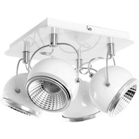 SPOT Light Deckenleuchte 5009482 weiß Chrom Metall B/H/T: ca. 26x20x26 cm GU10 4 Brennstellen SPOT Light Deckenleuchte 5009482 weiß Chrom Metall B/H/T: ca. 26x20x26 cm GU10 4 Brennstellen von Spot Light